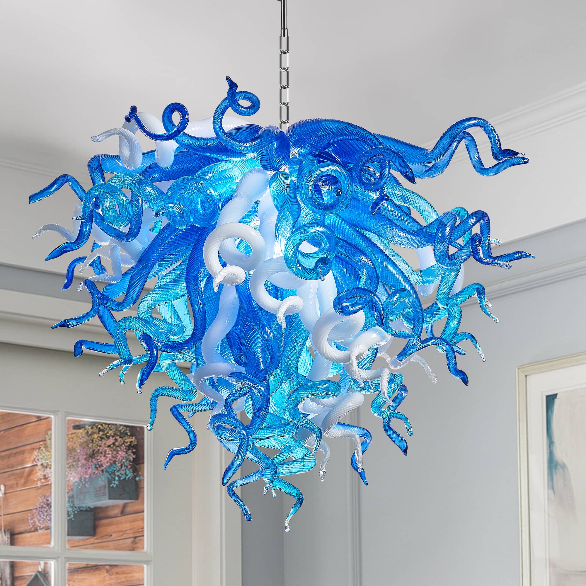 What is the price range for Chihuly-style chandeliers|shoes2024?