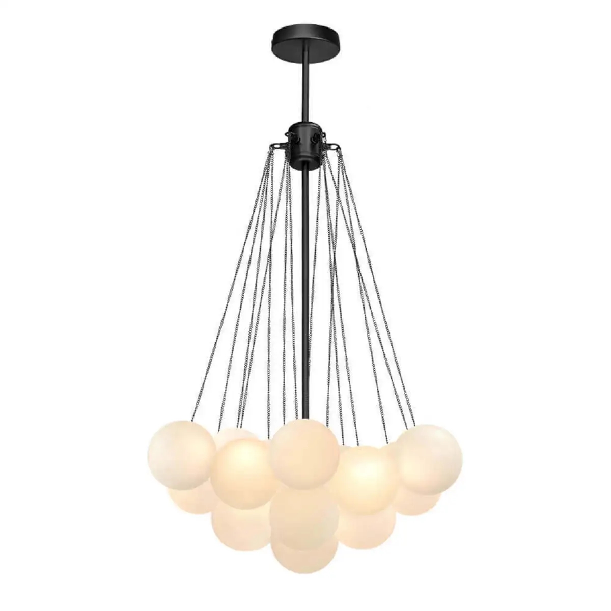 Cluster Frosted Modern Bubble Chandelier